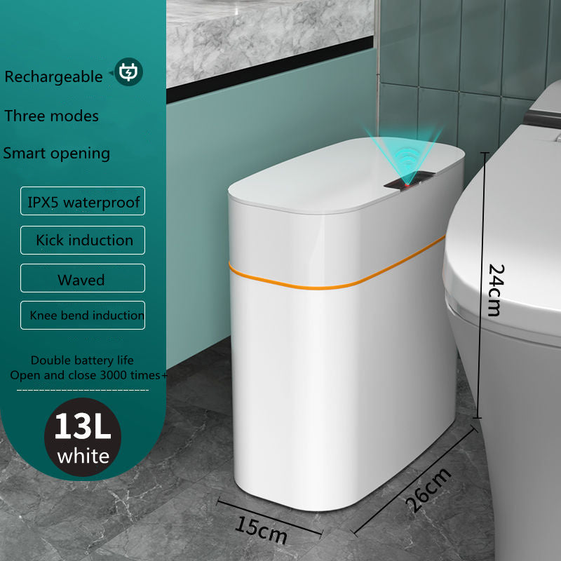 Smart Sensor Trash Can with automatic touchless lid for kitchen bathroom bedroom and office