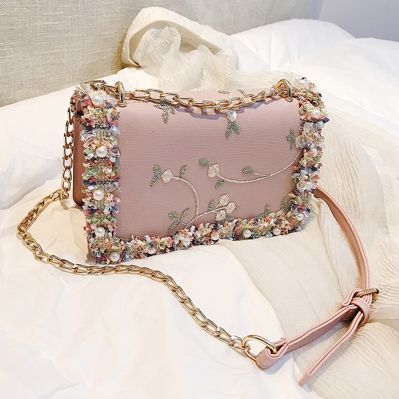Korean chain shoulder bag Bangladesh women fashion messenger crossbody handbag stylish PU leather bag