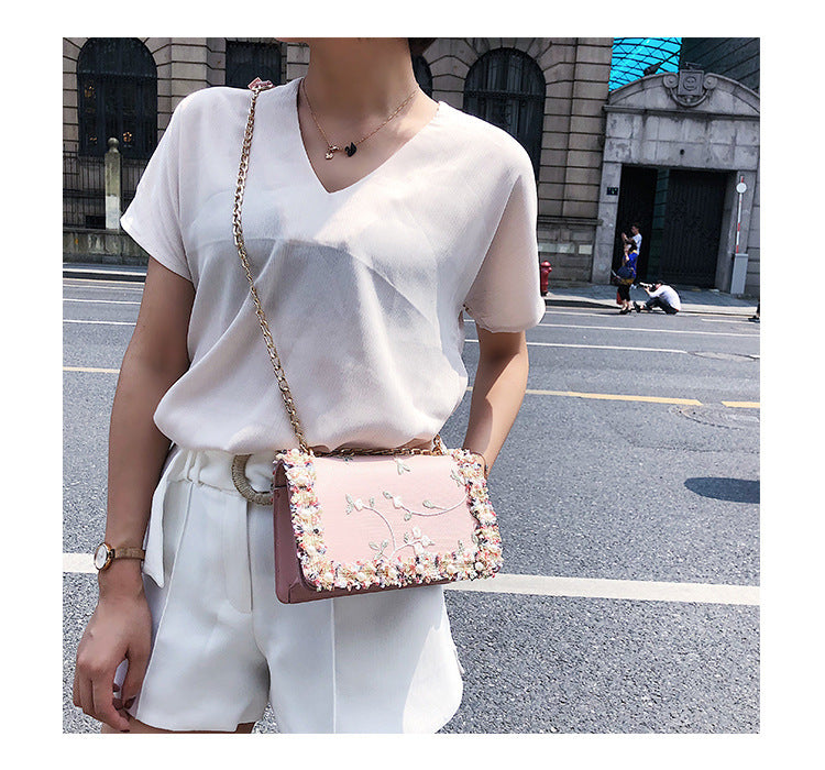 Korean chain shoulder bag Bangladesh women fashion messenger crossbody handbag stylish PU leather bag