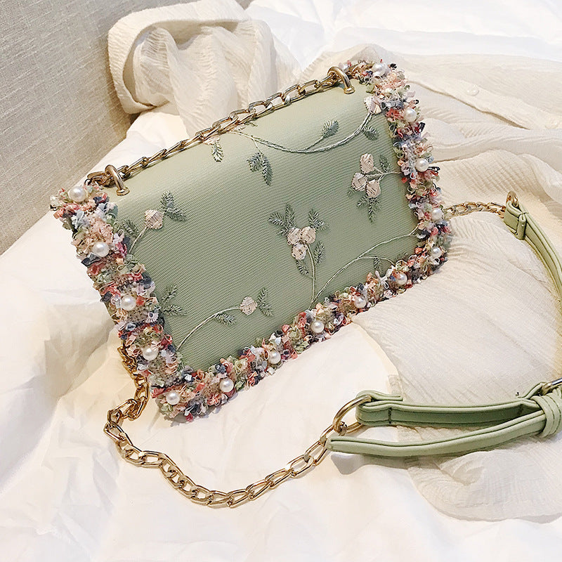Korean chain shoulder bag Bangladesh women fashion messenger crossbody handbag stylish PU leather bag