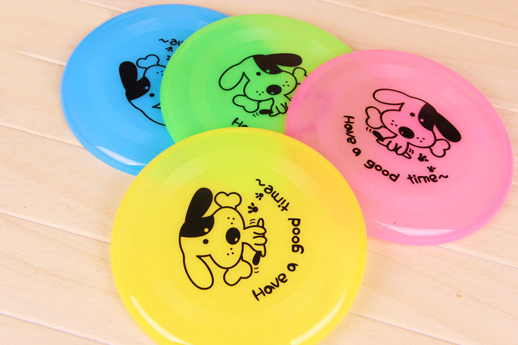 Silicone Flying Disc Dog Toy made from soft chew-resistant silicone for interactive fetch games, puppy training, and outdoor play