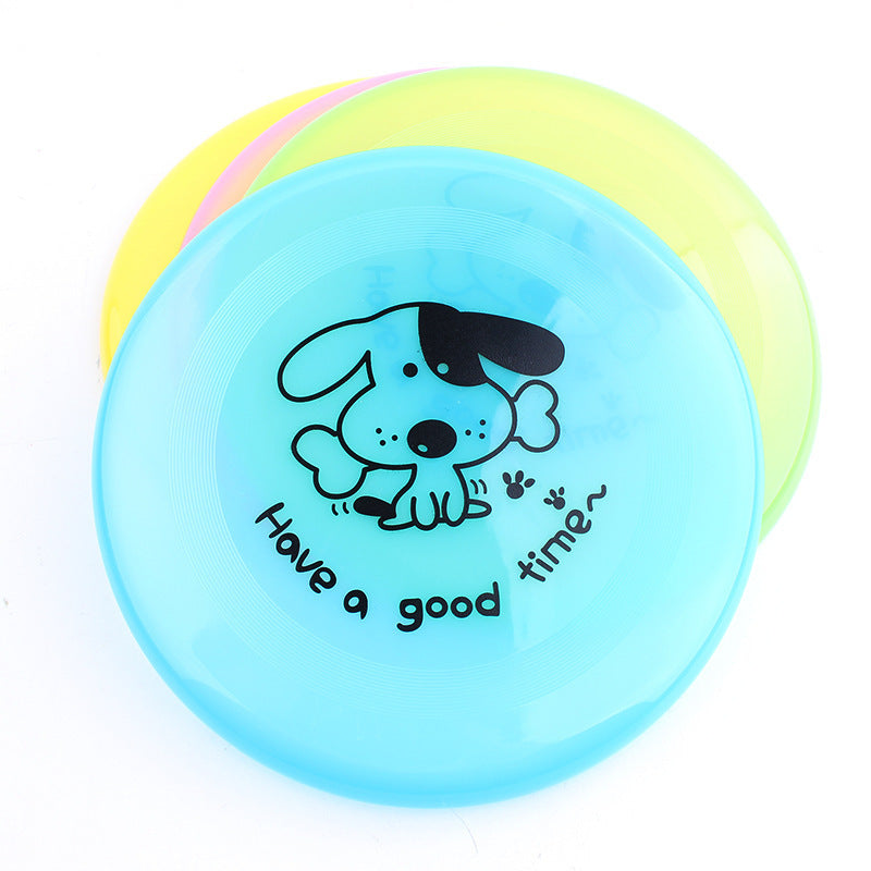 Silicone Flying Disc Dog Toy made from soft chew-resistant silicone for interactive fetch games, puppy training, and outdoor play