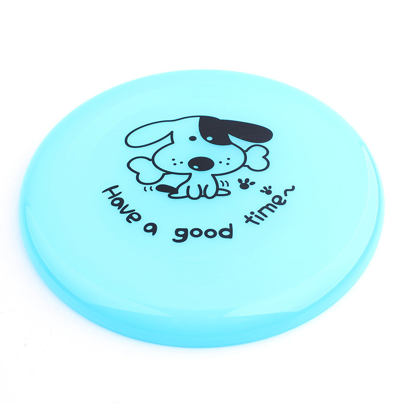 Silicone Flying Disc Dog Toy made from soft chew-resistant silicone for interactive fetch games, puppy training, and outdoor play