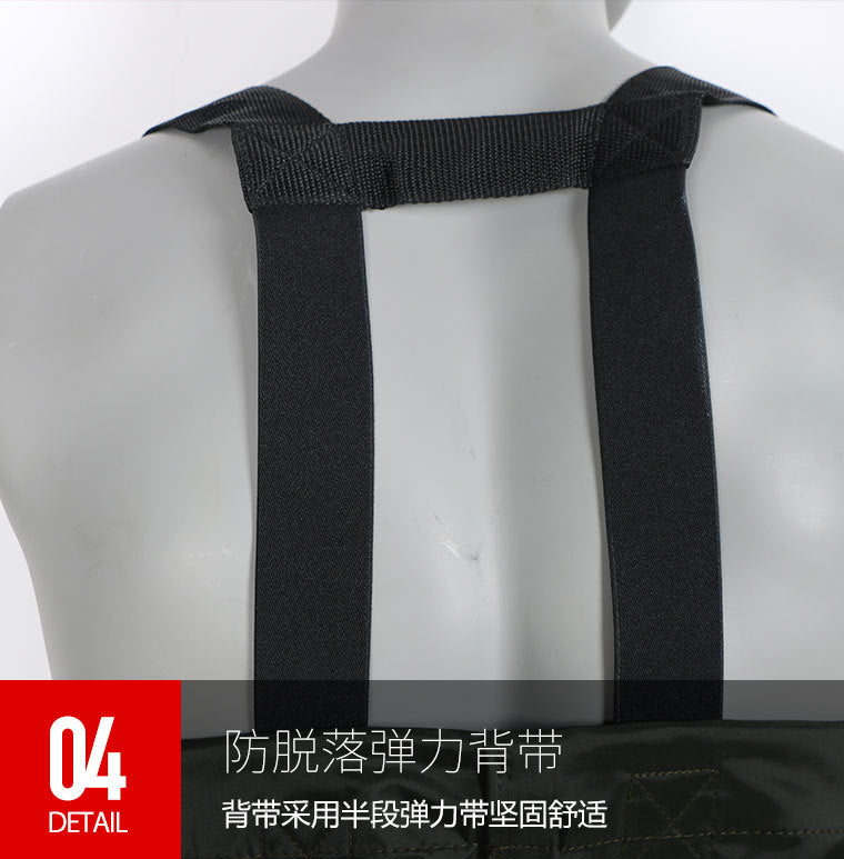 Fishing Wader Pants Overalls With Boots Set Adult Men Women Chest-Lenght Hunting Rice Transplanting Waterproof Trousers Suit