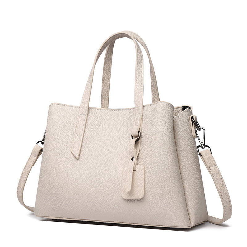 Cowhide Leather Women's Bag Large Capacity Shoulder Handbag