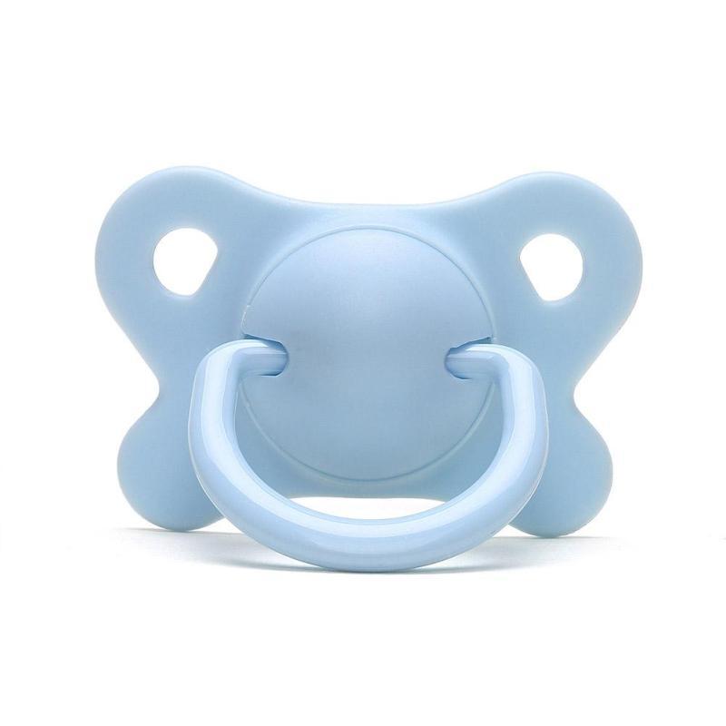 Pacifier Sleeping Baby Pacifier Newborn Silicone Pacifier Super Soft Flat Head  (Available)
