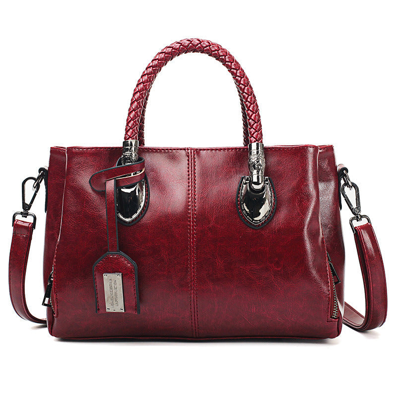 Oil wax leather women bag Bangladesh vintage shoulder crossbody handbag stylish fashion purse