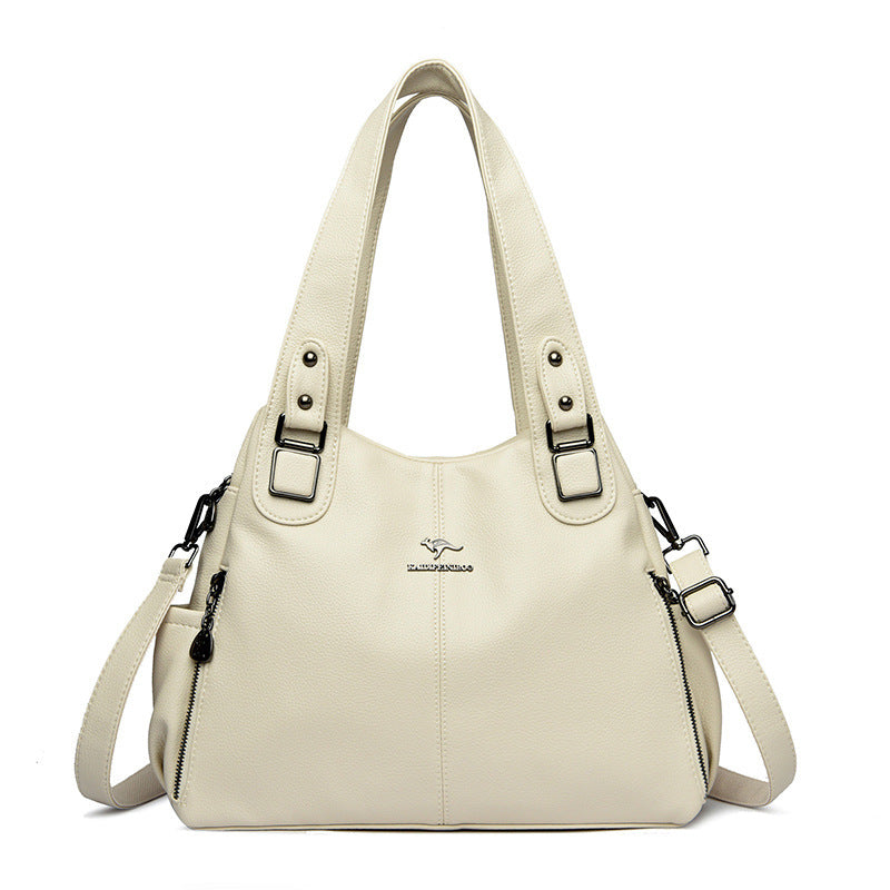 Women Large Capacity Shoulder Bag Fashion Elegant Crossbody Tote Bag Vintage Style Bangladesh