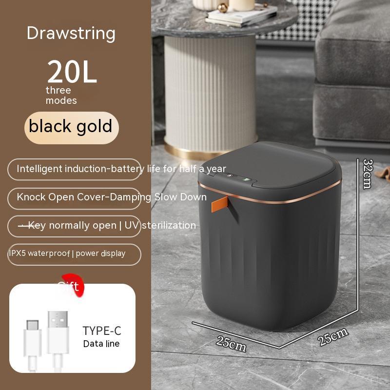 Smart Sensor Trash Can with automatic touchless lid for kitchen bathroom bedroom and office