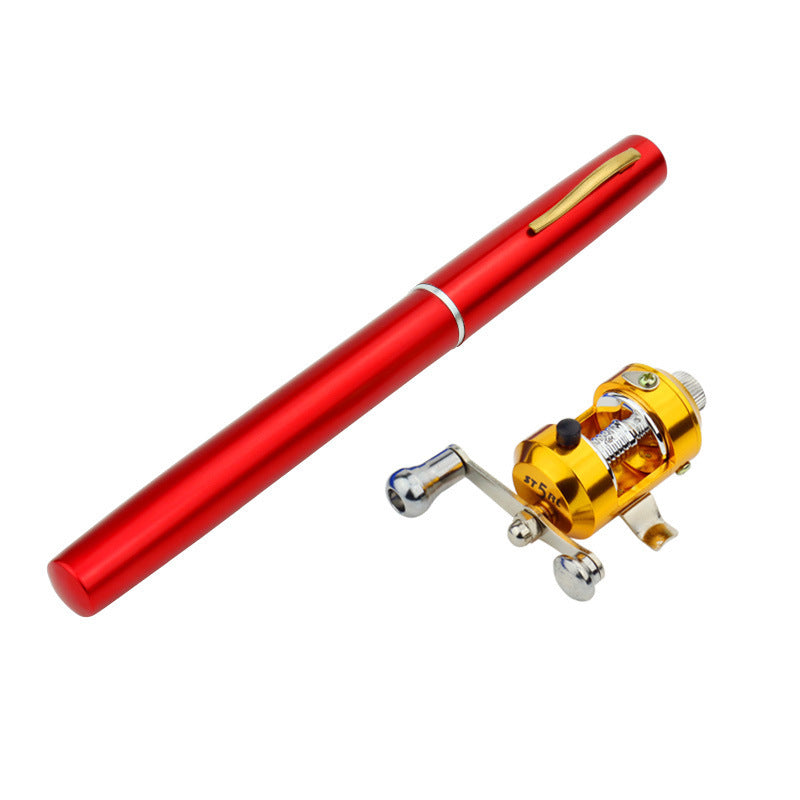 Mini portable fishing rod Bangladesh pen style telescopic travel fishing rod compact outdoor fishing gear