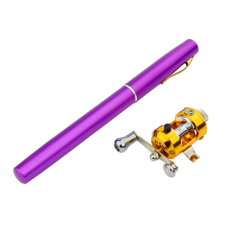 Mini portable fishing rod Bangladesh pen style telescopic travel fishing rod compact outdoor fishing gear