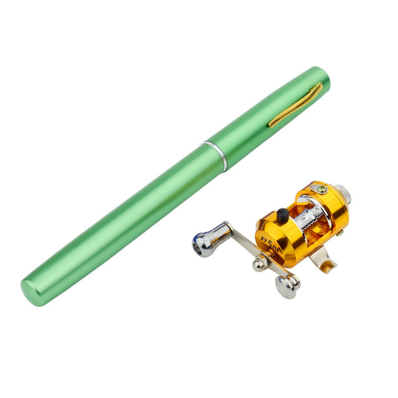 Mini portable fishing rod Bangladesh pen style telescopic travel fishing rod compact outdoor fishing gear