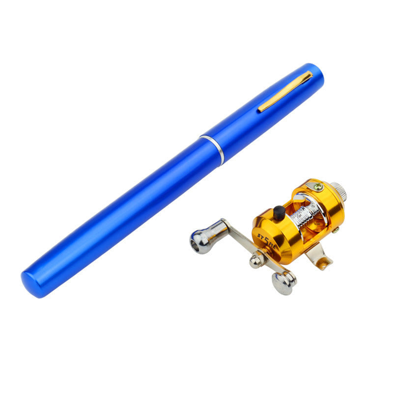 Mini portable fishing rod Bangladesh pen style telescopic travel fishing rod compact outdoor fishing gear