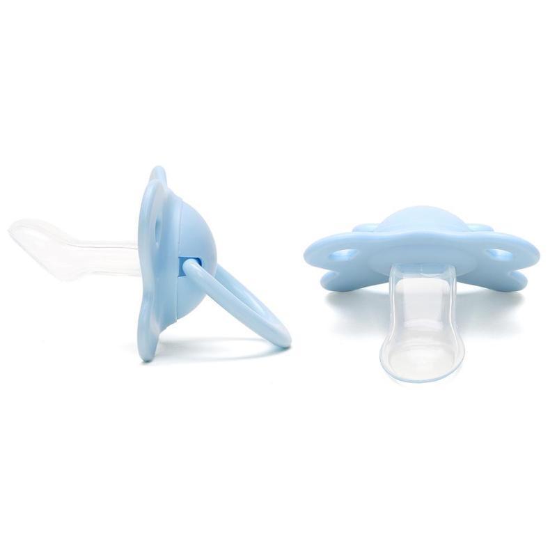 Pacifier Sleeping Baby Pacifier Newborn Silicone Pacifier Super Soft Flat Head  (Available)