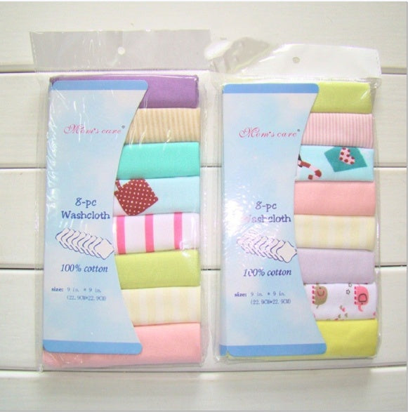 8pcs Pack  Cotton Newborn Baby Towels (Available)