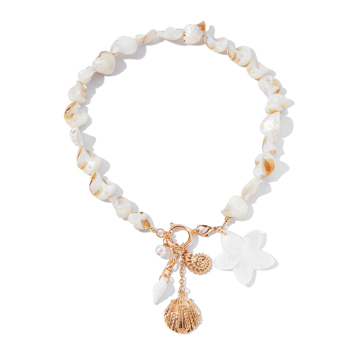 Casual Beach Shell Clavicle Necklace Suit