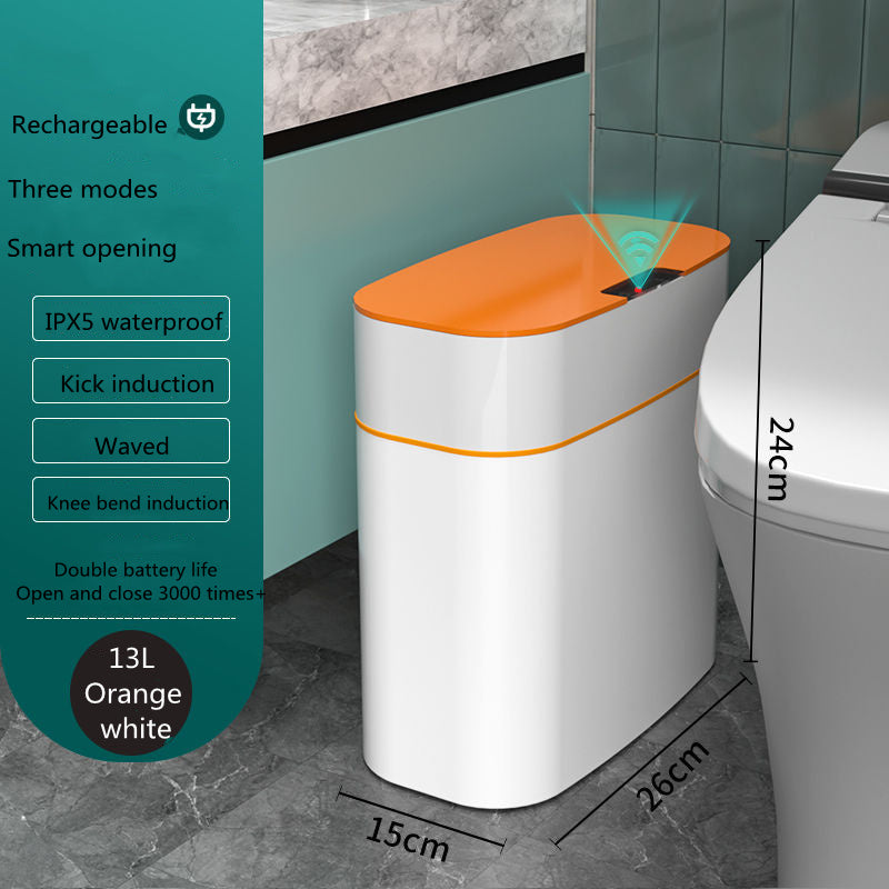 Smart Sensor Trash Can with automatic touchless lid for kitchen bathroom bedroom and office