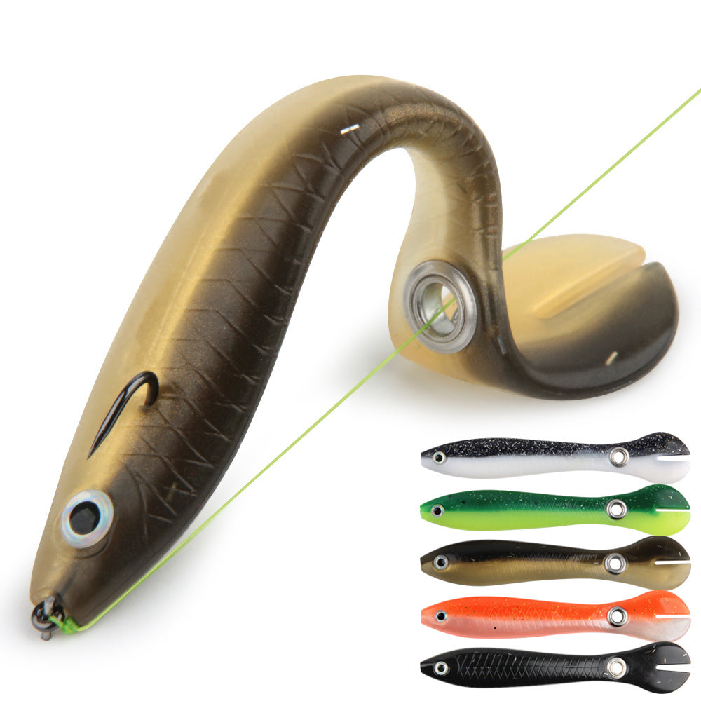 Soft Swimming Fishing Lure with realistic swimming action for bass, trout, pike, and freshwater fishing