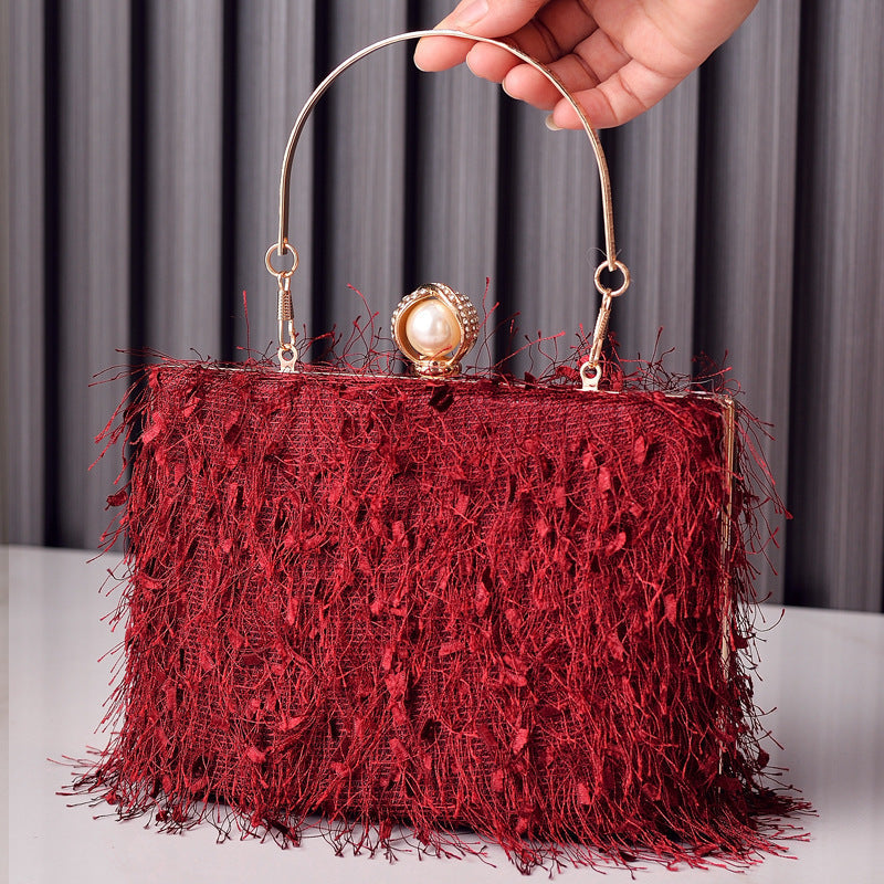 Tassel party handbag Bangladesh luxury designer square crossbody shoulder evening bag women fashion