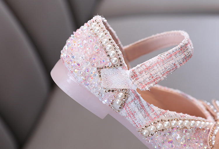 Bow Baby Princess Children's Single-layer Shoes (Available)