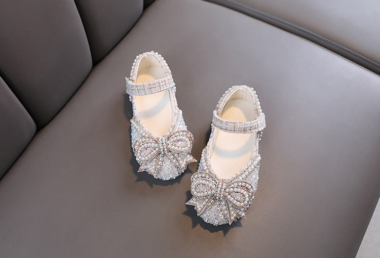 Bow Baby Princess Children's Single-layer Shoes (Available)