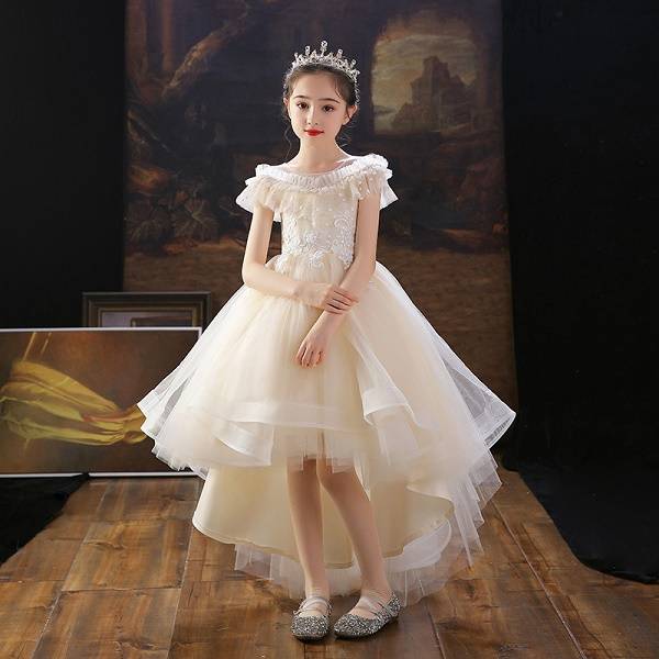 Children's Dress High-end Trailing Princess Dress (Available)