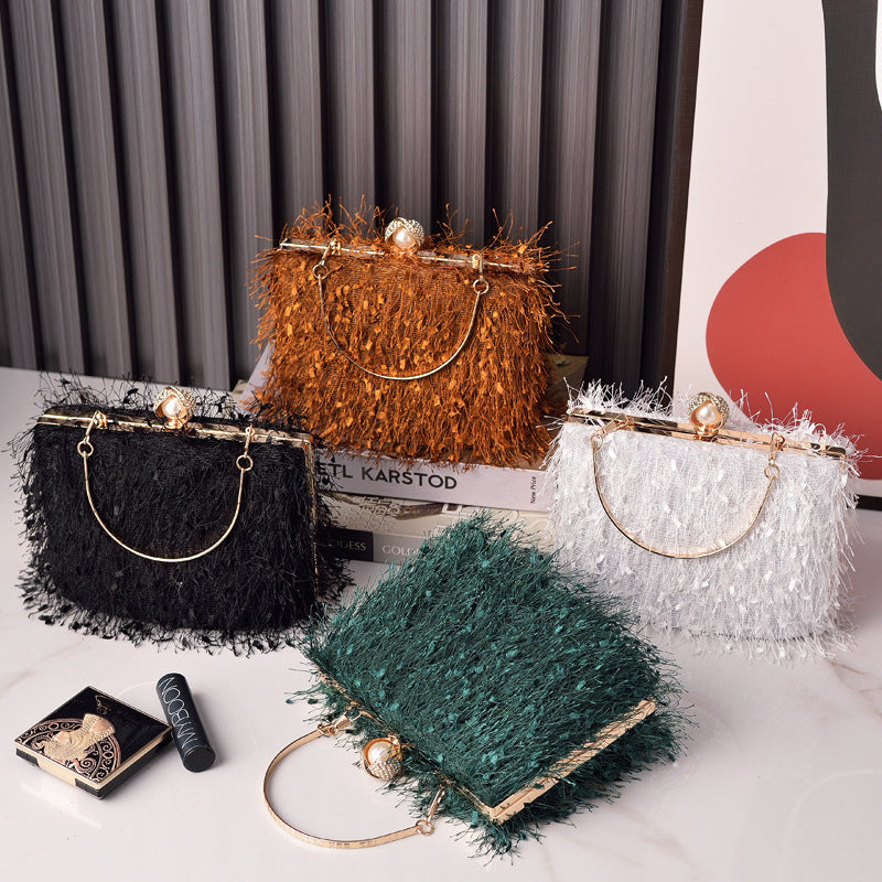 Tassel party handbag Bangladesh luxury designer square crossbody shoulder evening bag women fashion