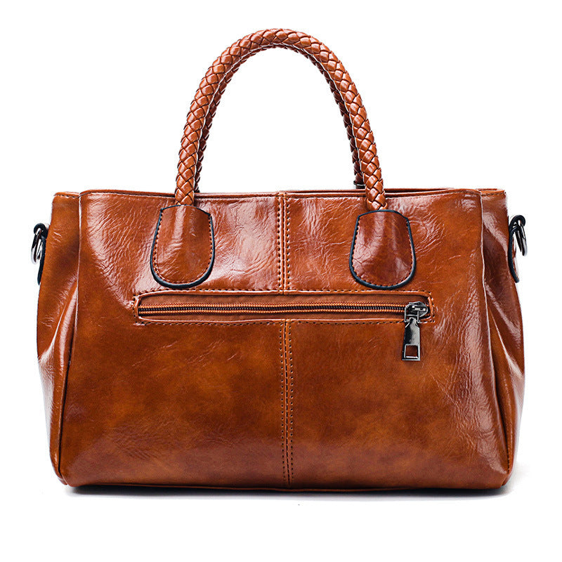 Oil wax leather women bag Bangladesh vintage shoulder crossbody handbag stylish fashion purse