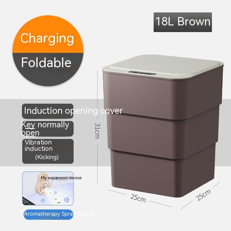 Smart Sensor Trash Can with automatic touchless lid for kitchen bathroom bedroom and office