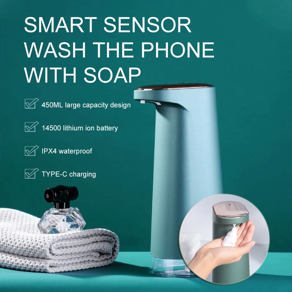 Automatic Foam Soap Dispenser with touchless infrared sensor for kitchen and bathroom hand washing