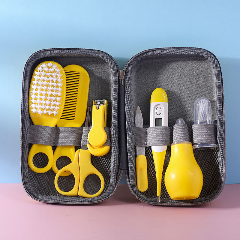 Children's Baby Nails Cutting Pliers 8 Eight-piece Set Eva Bag Care Suit (Available)