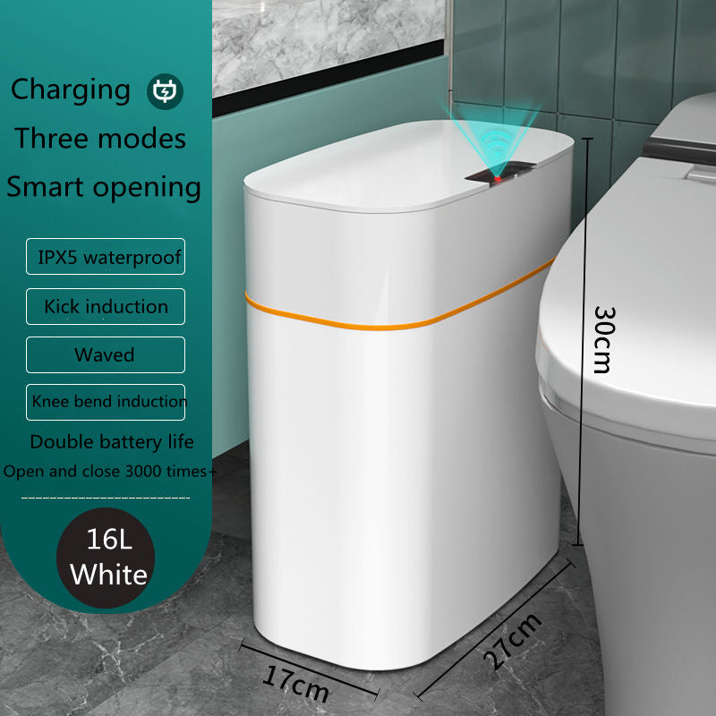 Smart Sensor Trash Can with automatic touchless lid for kitchen bathroom bedroom and office