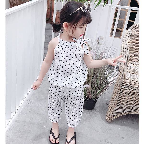 Children's Summer Korean Style Sleeveless Two-piece Set (Available)