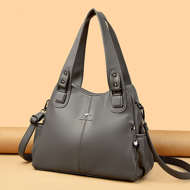 Women Large Capacity Shoulder Bag Fashion Elegant Crossbody Tote Bag Vintage Style Bangladesh