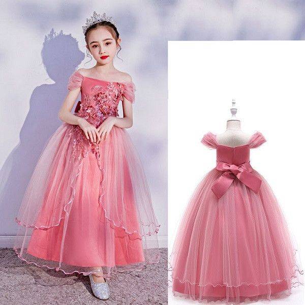 Girls Princess Long Gown Bangladesh original imported elegant long party gown for kids