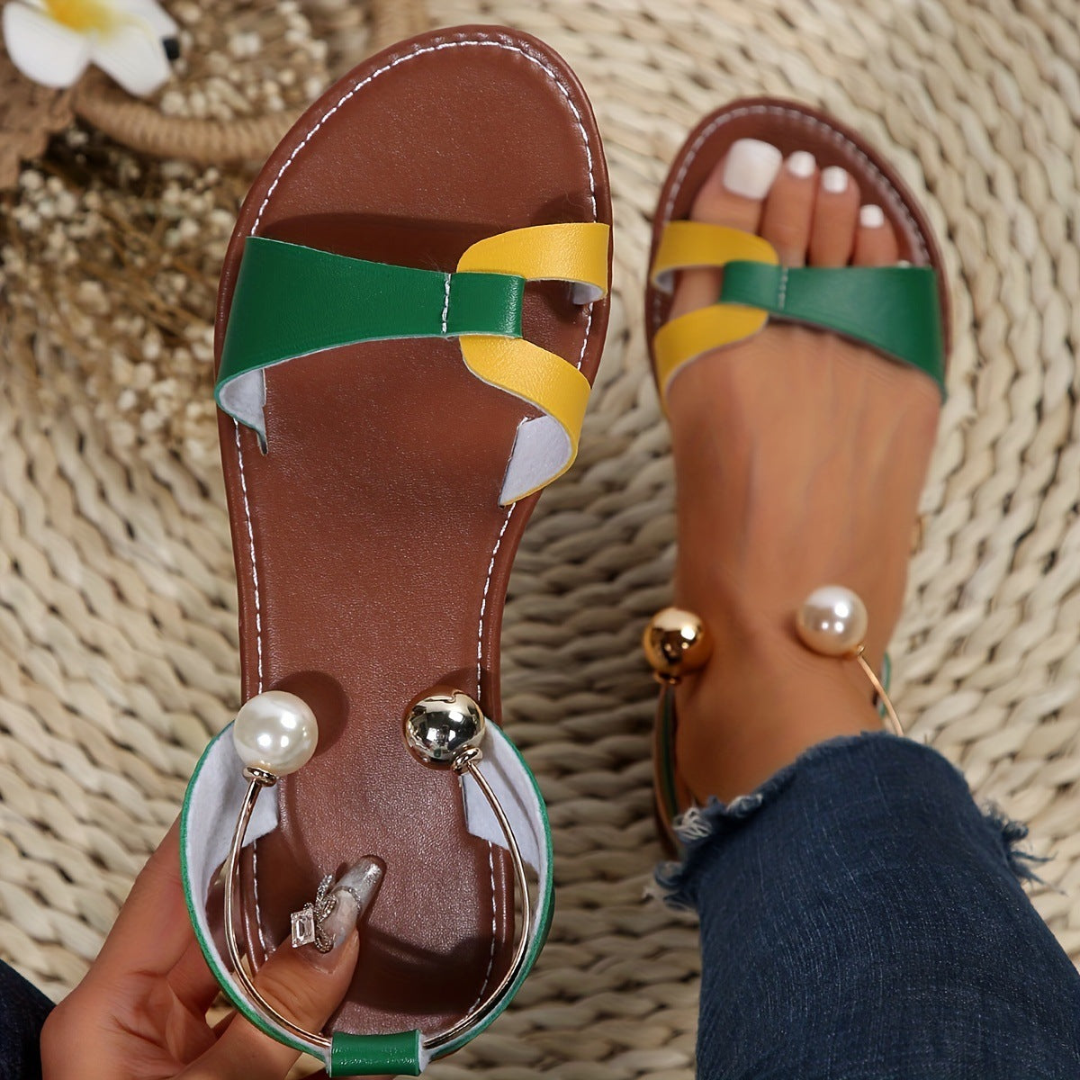 Summer Beach Open Toe Women's Casual Flat Shoes