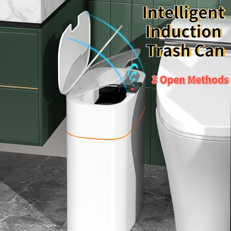 Smart Sensor Trash Can with automatic touchless lid for kitchen bathroom bedroom and office