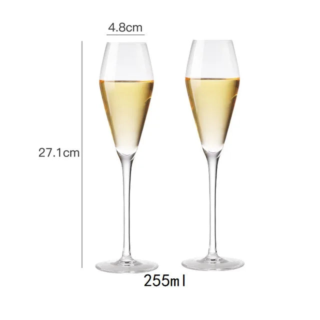 Crystal Goblet Champagne Glass Cup Creative Red Wine Sparkling Sweet Wine Glass Wedding Party Bar Home Drink Glass