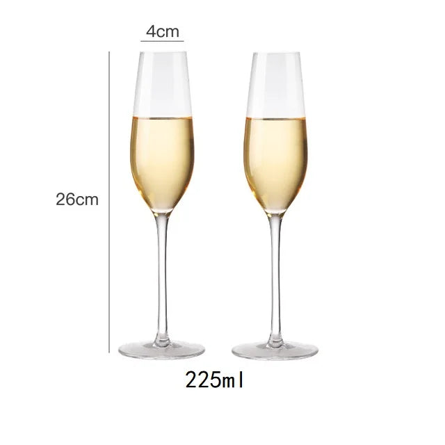 Crystal Goblet Champagne Glass Cup Creative Red Wine Sparkling Sweet Wine Glass Wedding Party Bar Home Drink Glass