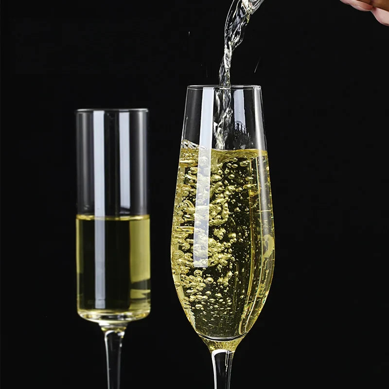 Crystal Goblet Champagne Glass Cup Creative Red Wine Sparkling Sweet Wine Glass Wedding Party Bar Home Drink Glass