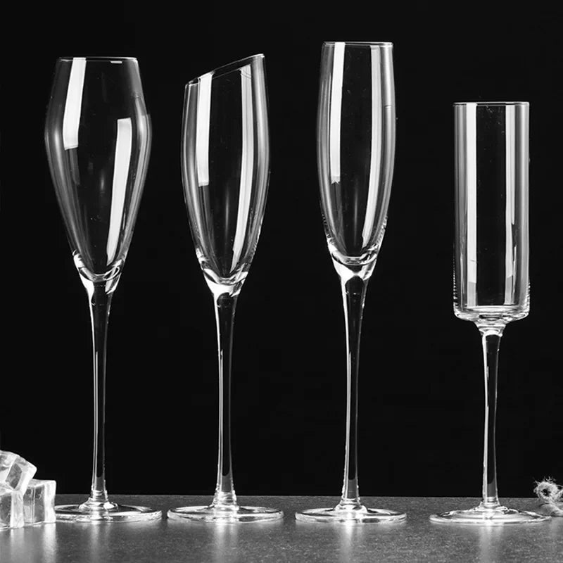 Crystal Goblet Champagne Glass Cup Creative Red Wine Sparkling Sweet Wine Glass Wedding Party Bar Home Drink Glass