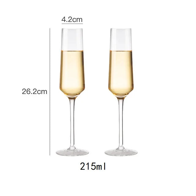 Crystal Goblet Champagne Glass Cup Creative Red Wine Sparkling Sweet Wine Glass Wedding Party Bar Home Drink Glass