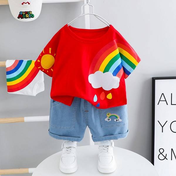 Baby Rainbow Dress Bangladesh - Original Imported Colorful Baby Party Dress