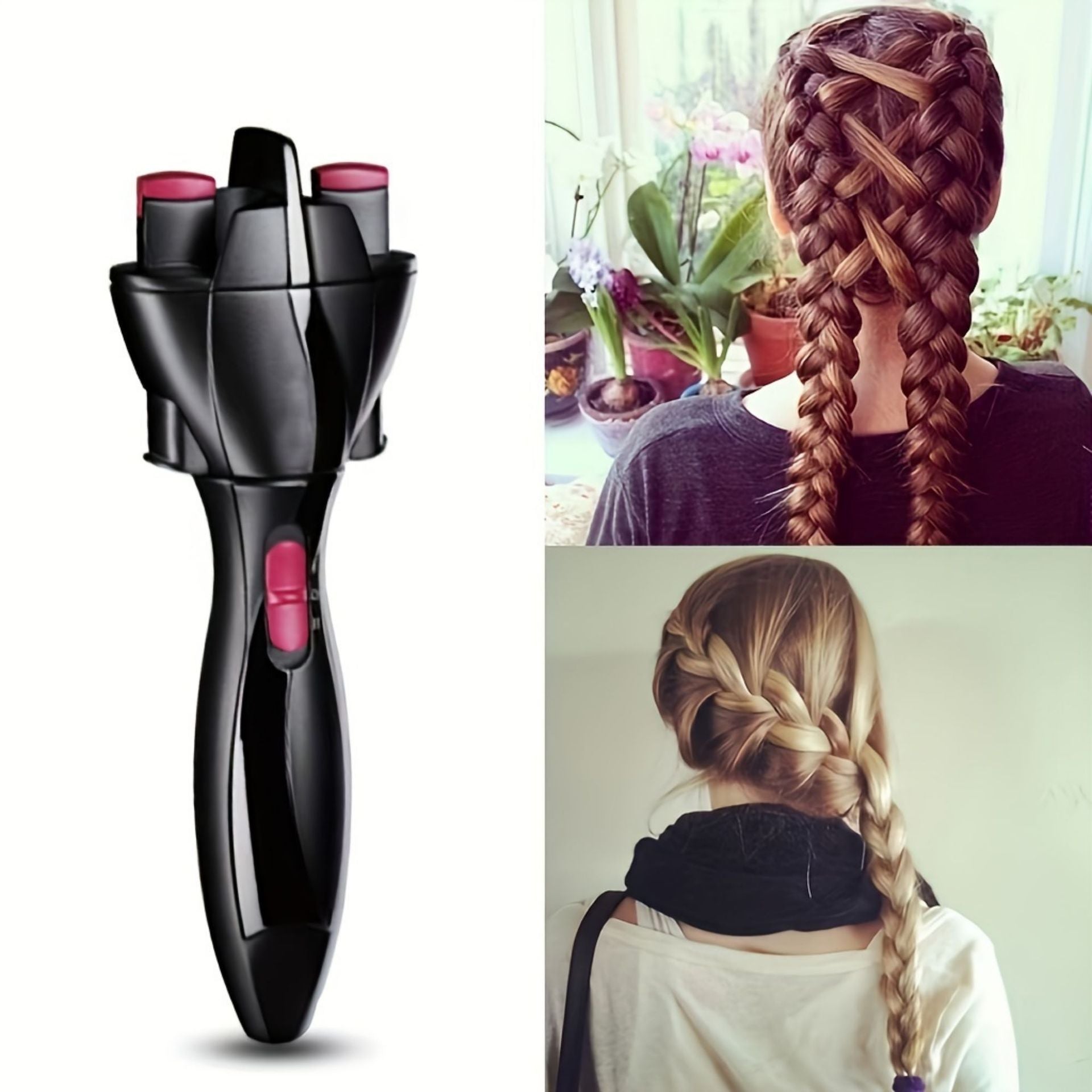 Automatic hair braiding machine Bangladesh hair styling tool for girls women easy braid maker device