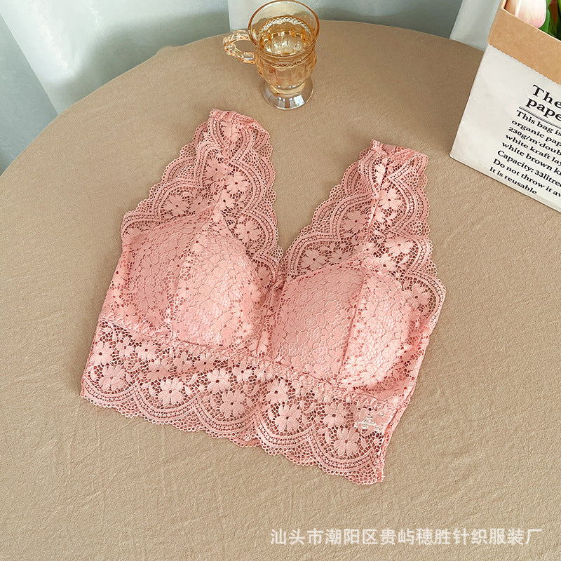 Lace Sexy Bras For Women Tube Top Gathering Bra (Available)