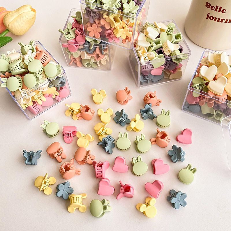 Colorful candy small clip mini small princess head hair clip summer forehead bangs side clip hair accessories (Available)