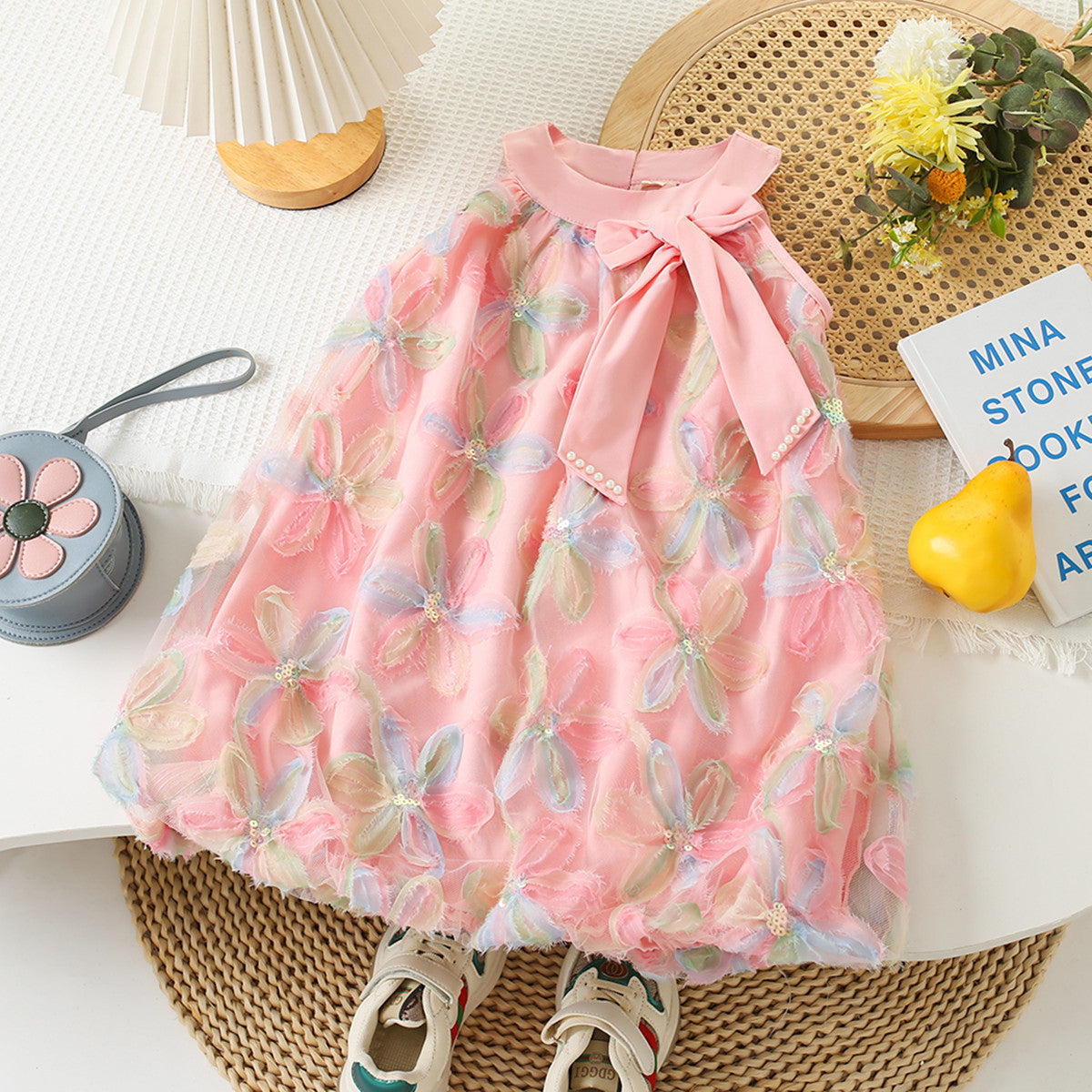 Baby girl bow princess dress (Available)
