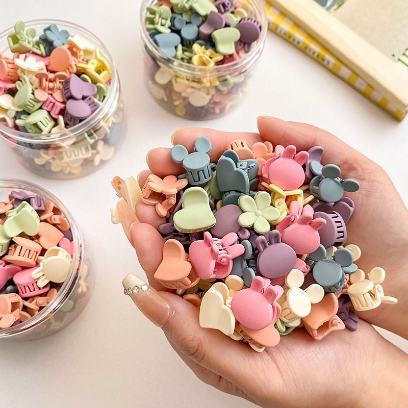 Colorful candy small clip mini small princess head hair clip summer forehead bangs side clip hair accessories (Available)