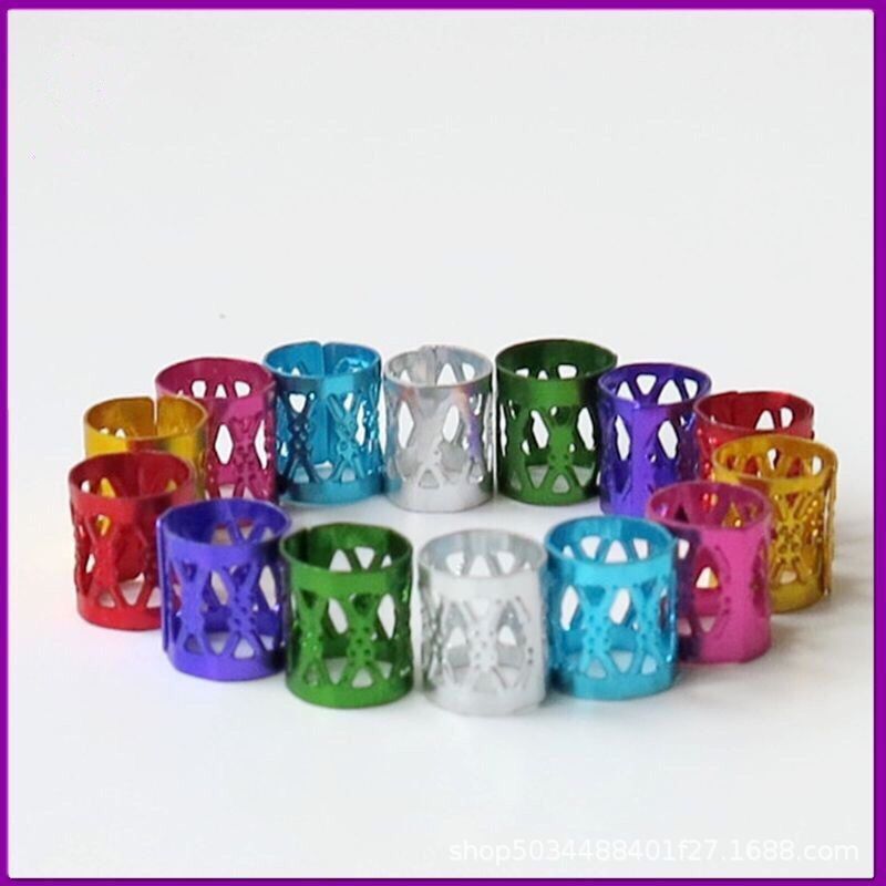 Hair buckle dreadlocks Microfiber buckle girl sweet cool trendy hip-hop punk hair accessories ring (Available)