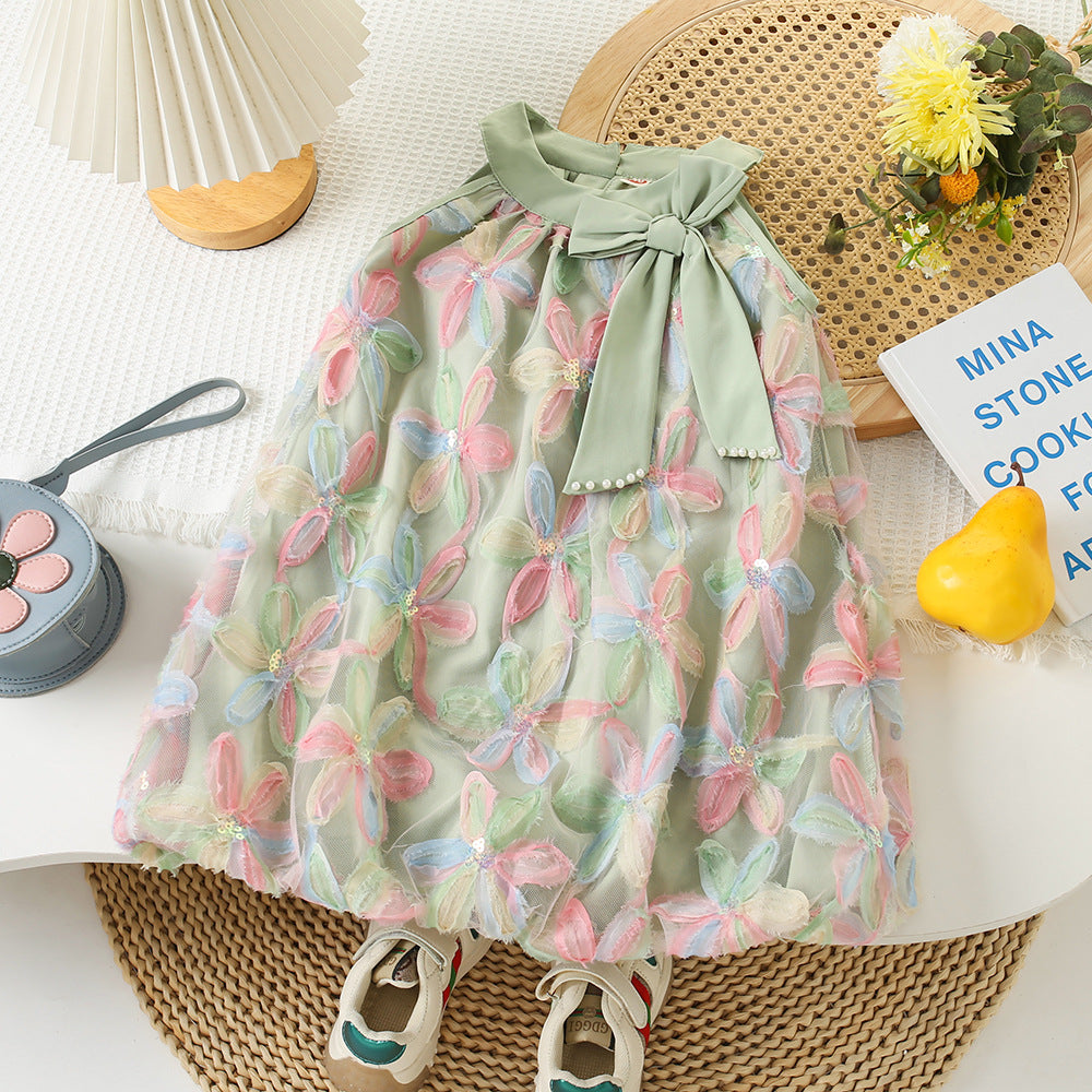 Baby girl bow princess dress (Available)